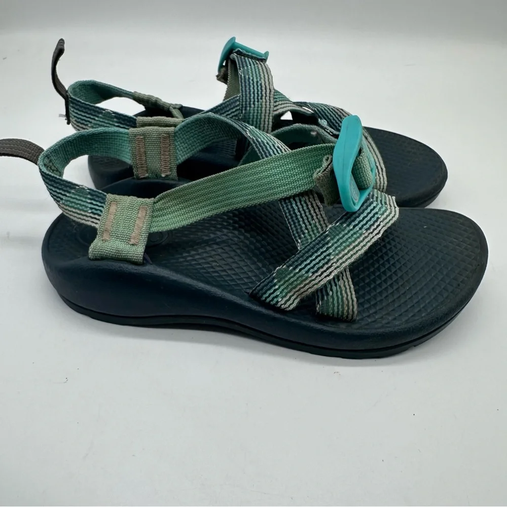 Chaco’s  Kids’ Z/1 EcoTread Marled Pine Striped Sandals Size 2